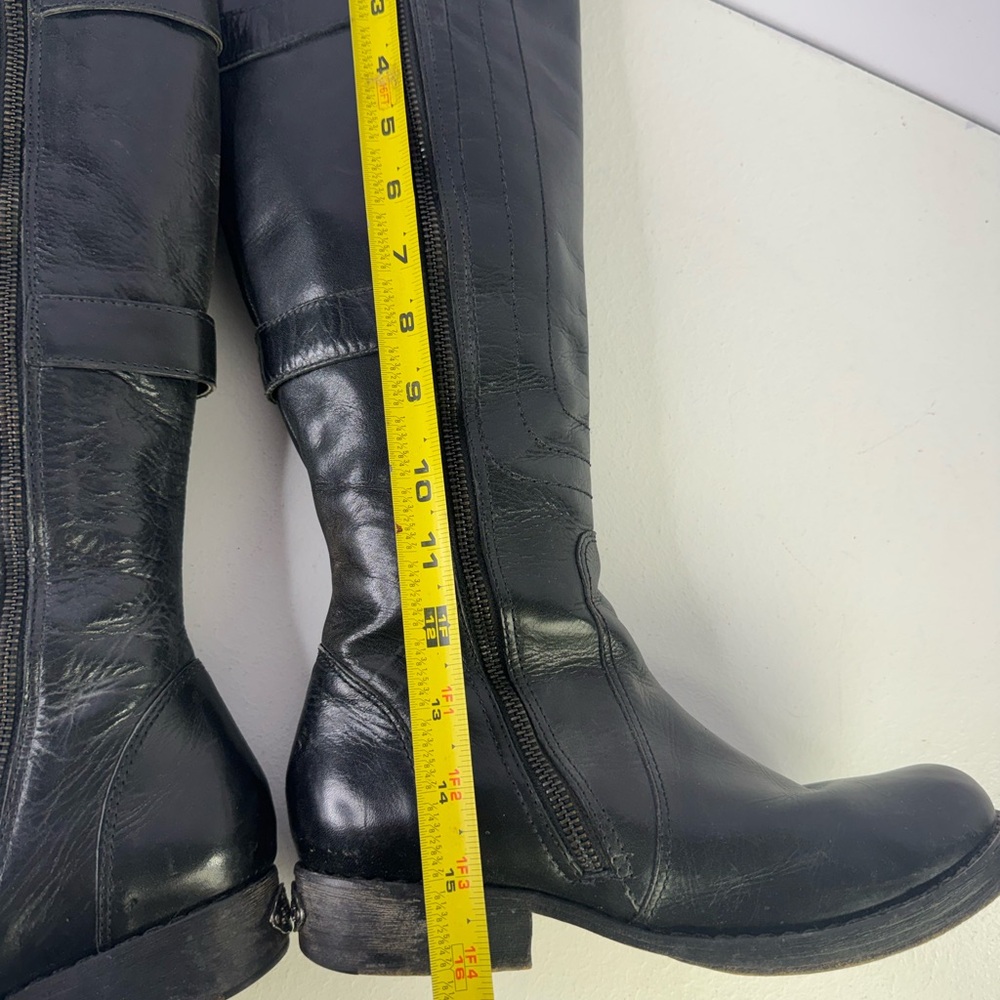 Juicy Couture Leather Moto Combat Riding Boot size 6.5 - Picture 11 of 11